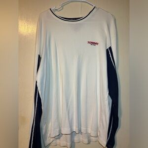 Vintage 90s Y2K Tommy Hilfiger Long Sleeve T-Shirt White USA Men’s
